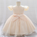 Short Sleeve Puffy Mesh Princess Dress for Children